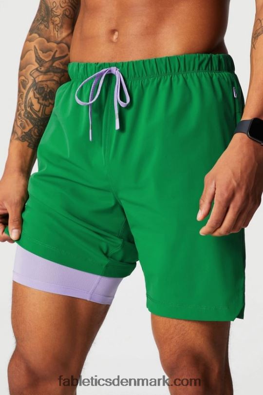 Fabletics Mænd den korte (foret) 142 PNX2T3183 putting green
