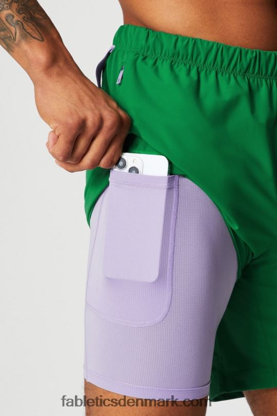 Fabletics Mænd den korte (foret) 142 PNX2T3183 putting green