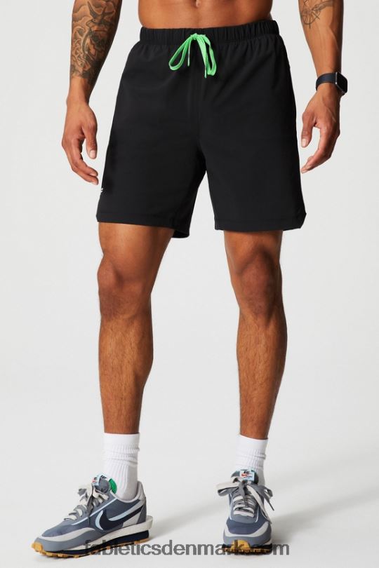 Fabletics Mænd den korte (foret) 142 PNX2T3184 vild limespids