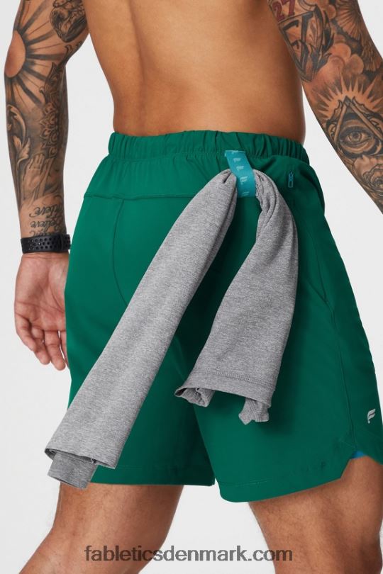 Fabletics Mænd den korte (foret) 142 PNX2T3185 fairway green