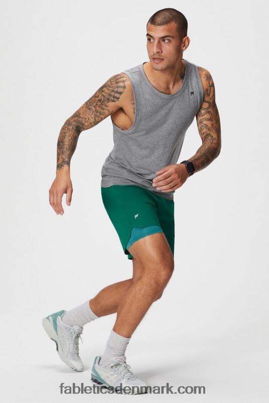 Fabletics Mænd den korte (foret) 142 PNX2T3185 fairway green