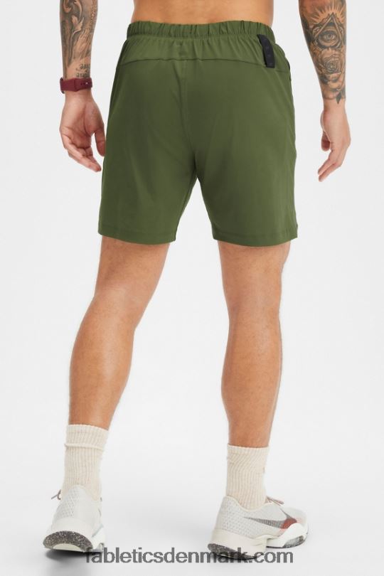 Fabletics Mænd den korte (foret) 143 PNX2T3188 mørkt mos