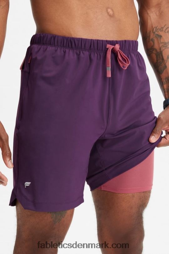 Fabletics Mænd den korte (foret) 143 PNX2T3189 gløgg
