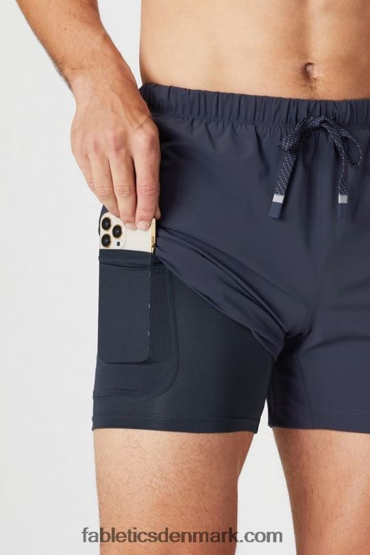Fabletics Mænd den korte (foret) 162 PNX2T3294 klassisk marineblå oval