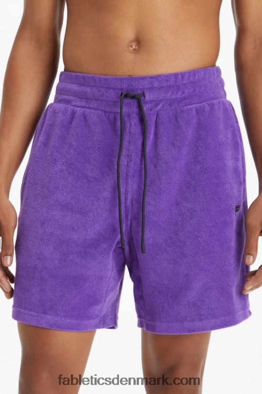 Fabletics Mænd øen frotté kort PNX2T3359 blomme royale