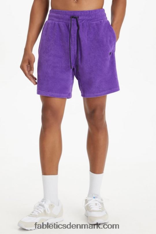 Fabletics Mænd øen frotté kort PNX2T3359 blomme royale