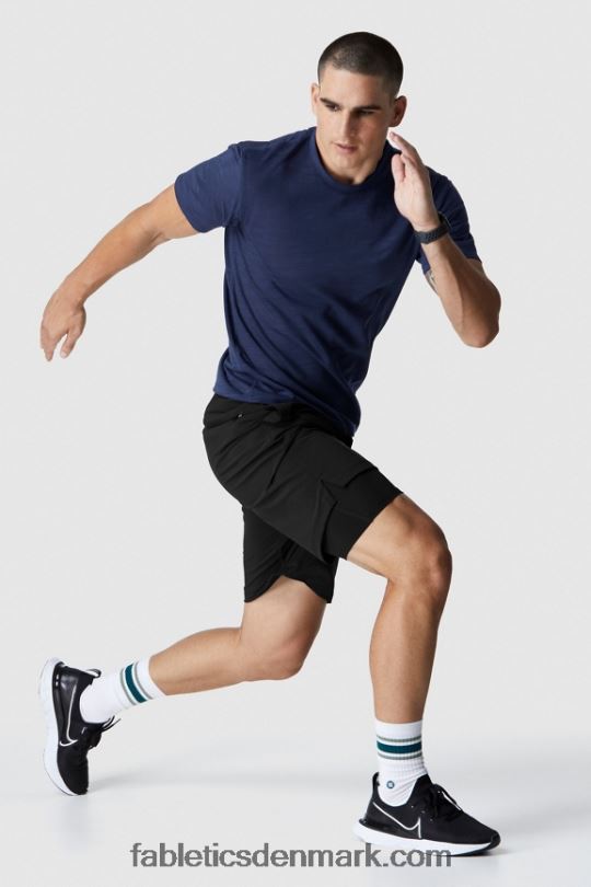 Fabletics Mænd franchisen kort (foret) PNX2T3356 sort