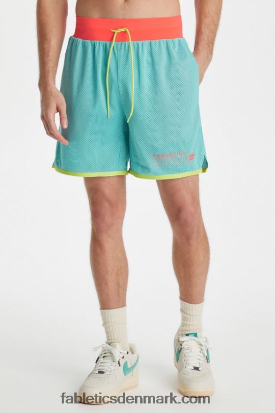 Fabletics Mænd recen kort PNX2T3364 aqua havatletik