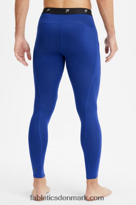 Fabletics Mænd grundlaget i fuld længde tæt PNX2T3117 fransk blå