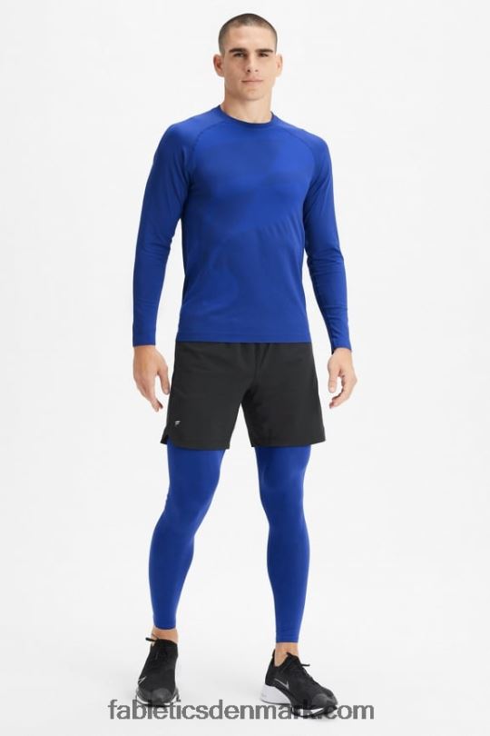 Fabletics Mænd grundlaget i fuld længde tæt PNX2T3117 fransk blå