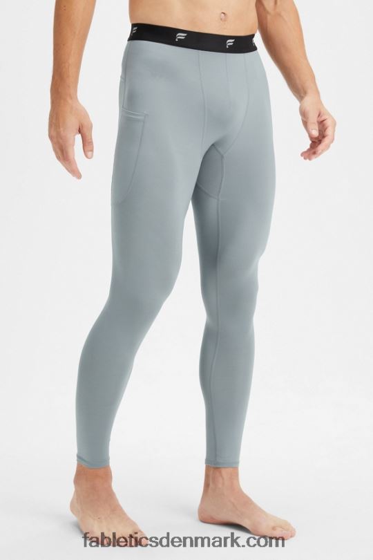Fabletics Mænd grundlaget i fuld længde tæt PNX2T3118 skygge grå