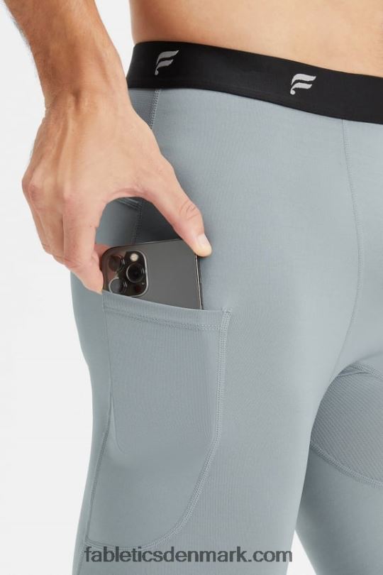 Fabletics Mænd grundlaget i fuld længde tæt PNX2T3118 skygge grå
