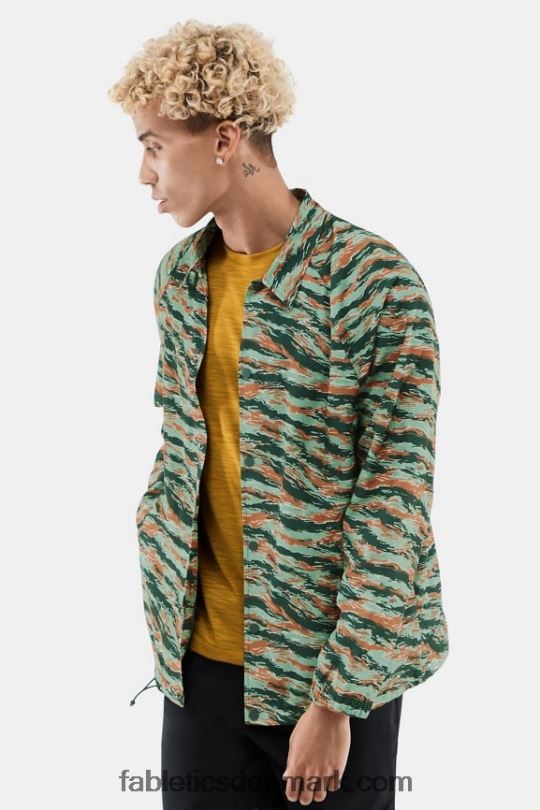 Fabletics Mænd den eneste trænerjakke PNX2T3645 stor tiger camo