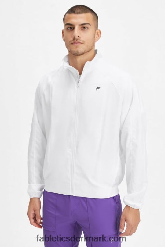 Fabletics Mænd intervaljakken PNX2T3640 klassisk hvid