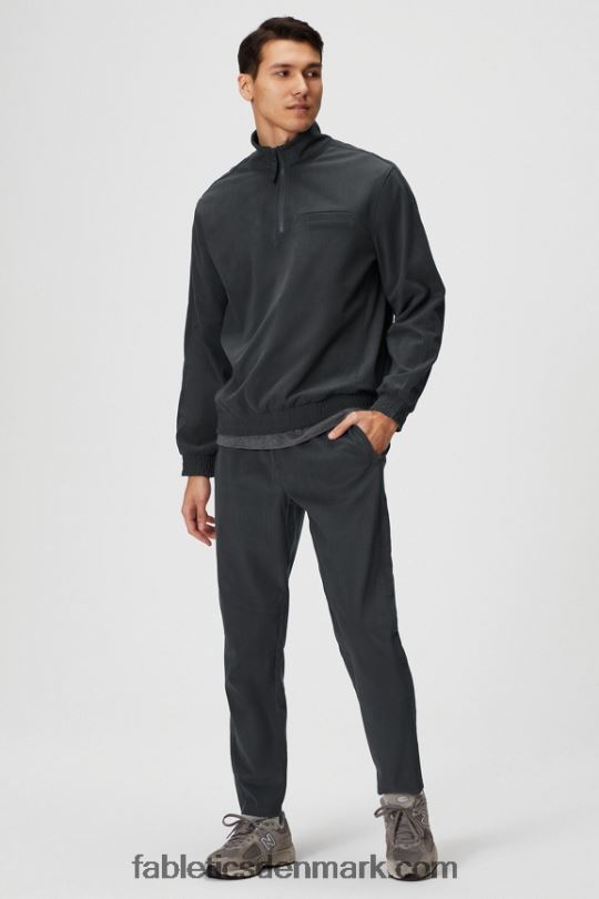 Fabletics Mænd klubsnoren 1/4 lynlåsjakke PNX2T3636 onyx