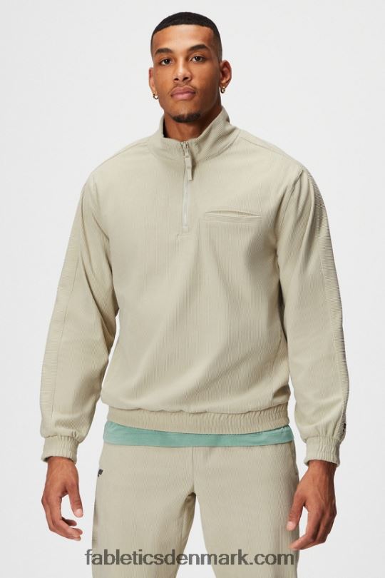 Fabletics Mænd klubsnoren 1/4 lynlåsjakke PNX2T3637 sten