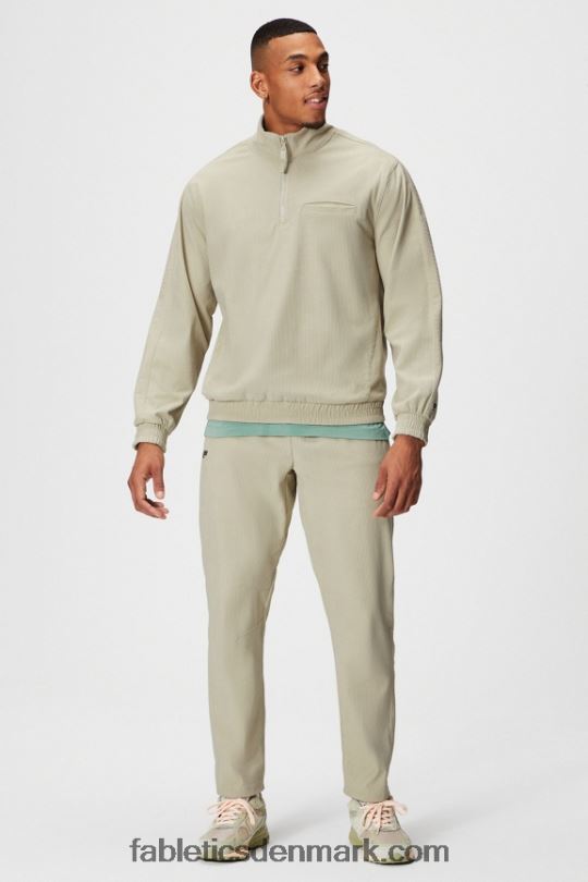 Fabletics Mænd klubsnoren 1/4 lynlåsjakke PNX2T3637 sten