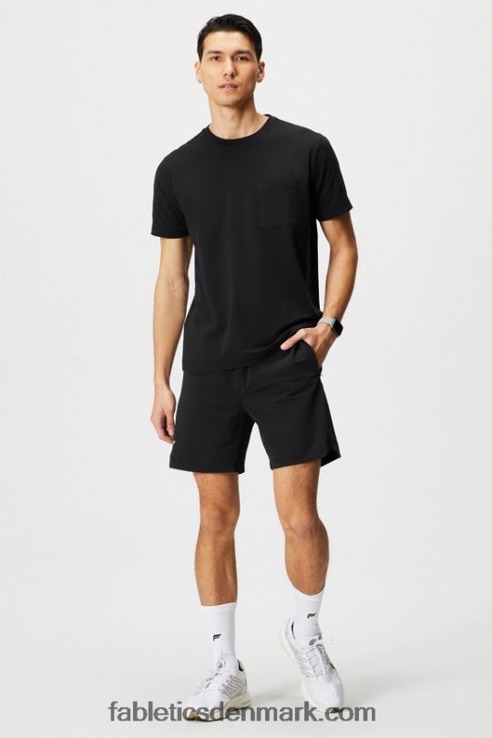 Fabletics Mænd 24-7 lomme tee PNX2T3448 sort