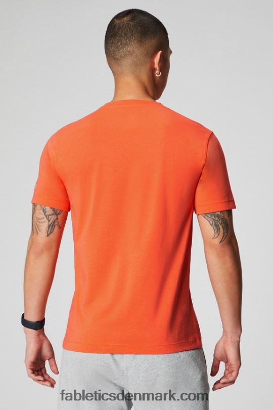 Fabletics Mænd 24-7 lomme tee PNX2T3449 passion orange