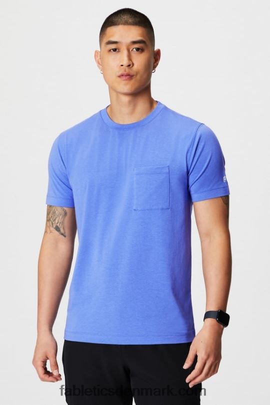 Fabletics Mænd 24-7 lomme tee PNX2T3450 periwinkle punch