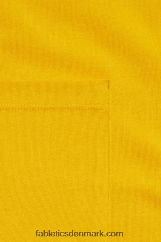 Fabletics Mænd 24-7 lomme tee PNX2T3451 solnedgang gul