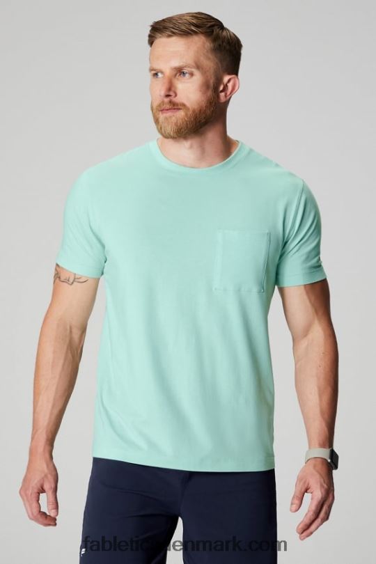Fabletics Mænd 24-7 lomme tee PNX2T3452 saltspray