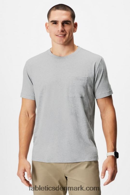Fabletics Mænd 24-7 lomme tee PNX2T3454 klassisk grå lyng