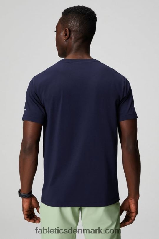 Fabletics Mænd 24-7 lomme tee PNX2T3455 dyb flåde