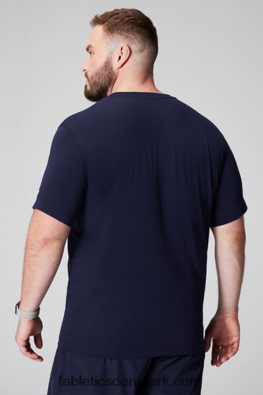 Fabletics Mænd 24-7 lomme tee PNX2T3456 dyb flåde