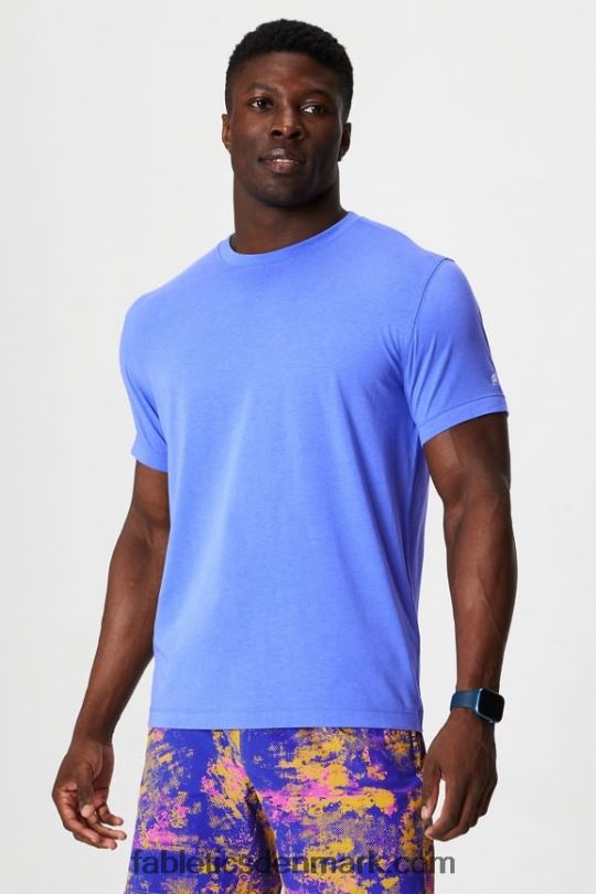 Fabletics Mænd 24-7 tee 181 PNX2T3502 periwinkle punch