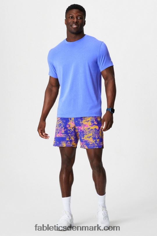 Fabletics Mænd 24-7 tee 181 PNX2T3502 periwinkle punch