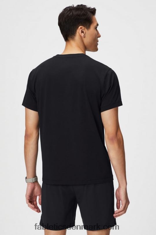 Fabletics Mænd 24-7 tee 183 PNX2T3513 sort i hele verden