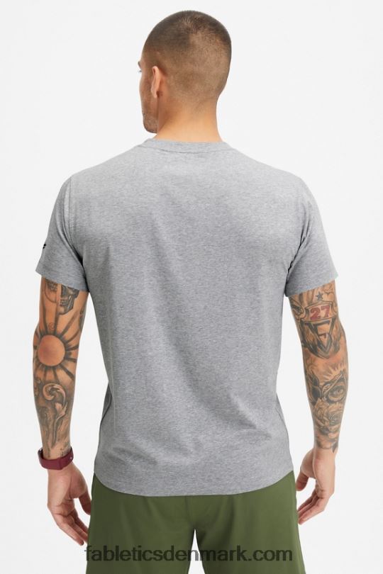 Fabletics Mænd 24-7 tee 183 PNX2T3516 klassisk grå lyng