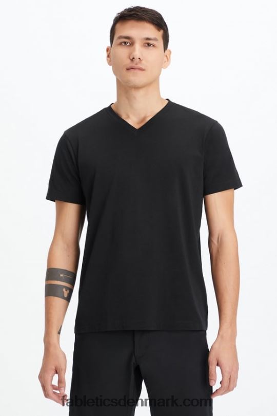 Fabletics Mænd 24-7 v halsen PNX2T3491 sort