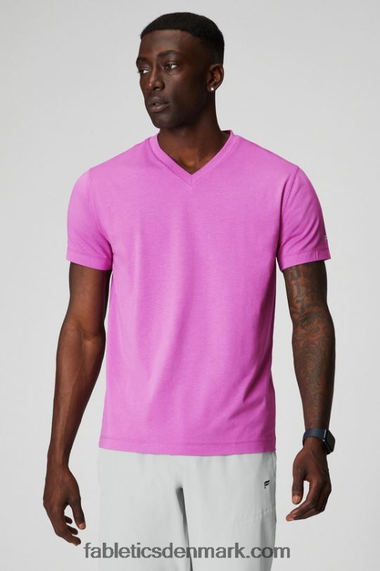Fabletics Mænd 24-7 v halsen PNX2T3492 lyserød flugt
