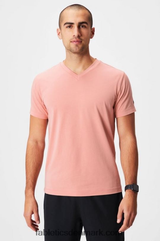 Fabletics Mænd 24-7 v halsen PNX2T3497 lyserød skifer
