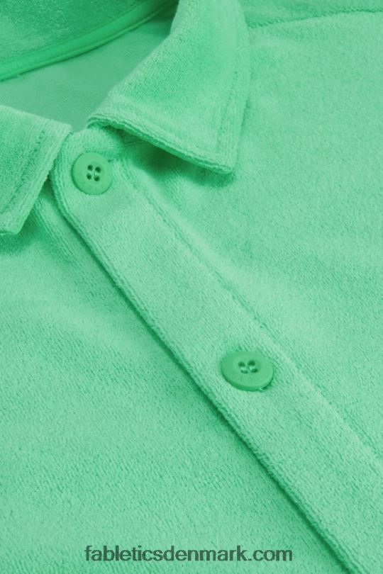 Fabletics Mænd ø-frottéknappen op PNX2T3559 tropisk vand