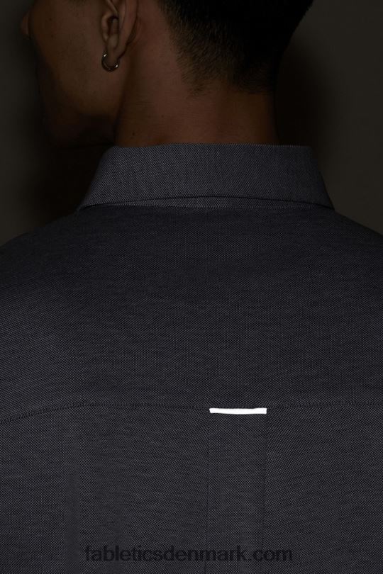Fabletics Mænd instrumentbrættet kortærmet knap op PNX2T3540 dyb navy lyng