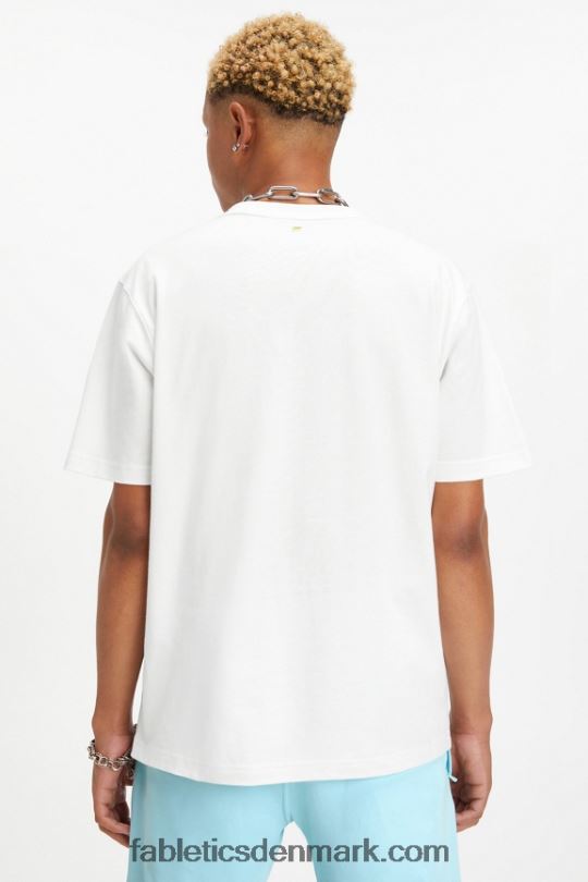 Fabletics Mænd pride r&r t-shirten PNX2T3534 alle sammen stolthed klassisk hvid