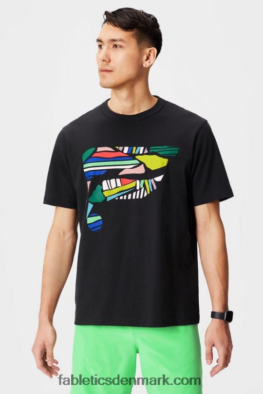 Fabletics Mænd r&r t-shirten PNX2T3526 sort collage
