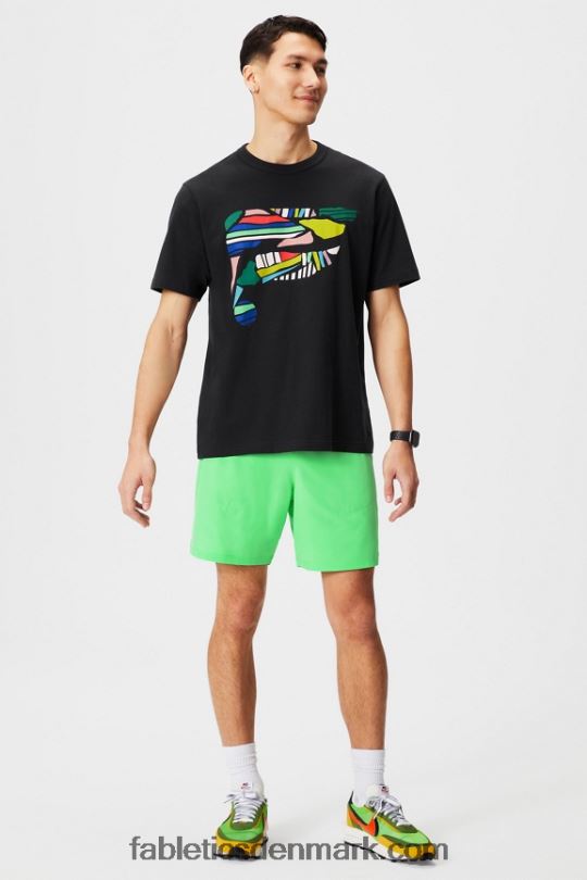 Fabletics Mænd r&r t-shirten PNX2T3526 sort collage