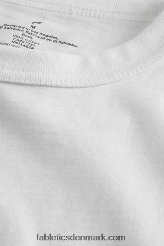 Fabletics Mænd r&r t-shirten PNX2T3528 klassisk hvid