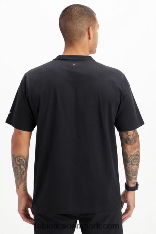 Fabletics Mænd r&r t-shirten PNX2T3533 alt sammen sort