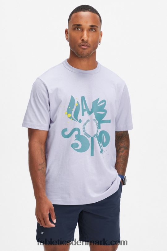 Fabletics Mænd r&r t-shirten PNX2T3556 lilla mist shreddin og ridin