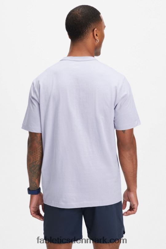 Fabletics Mænd r&r t-shirten PNX2T3556 lilla mist shreddin og ridin