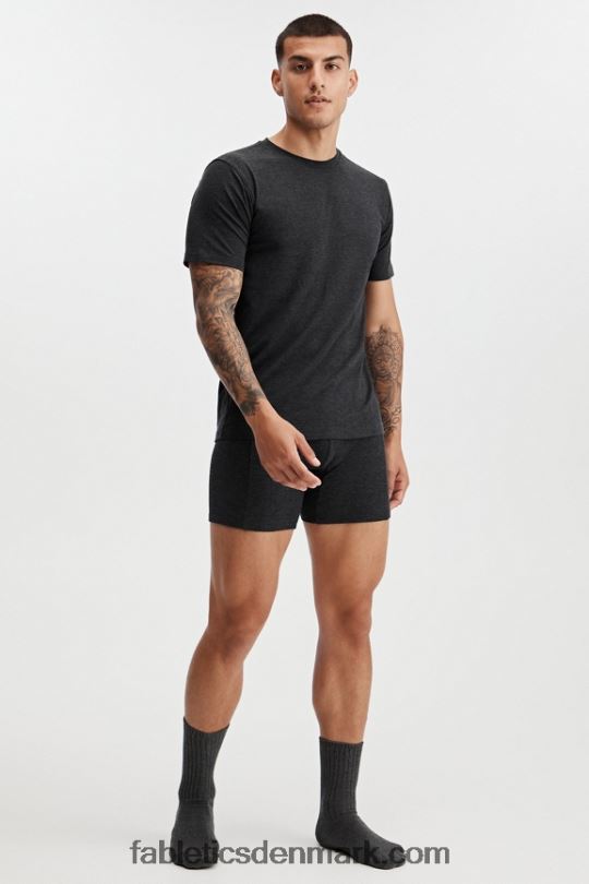 Fabletics Mænd restoreknit-t-shirten PNX2T3554 sort