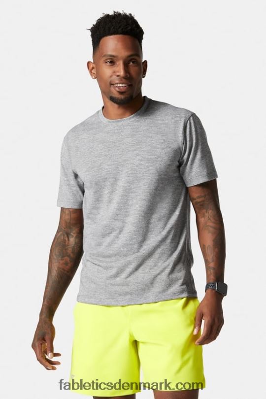 Fabletics Mænd tee på forreste række PNX2T3551 grå lyng