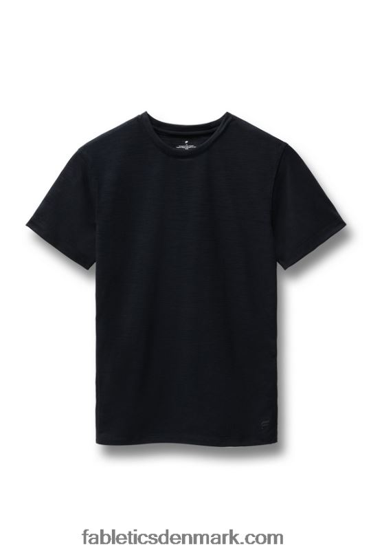 Fabletics Mænd tee på forreste række PNX2T3552 sort
