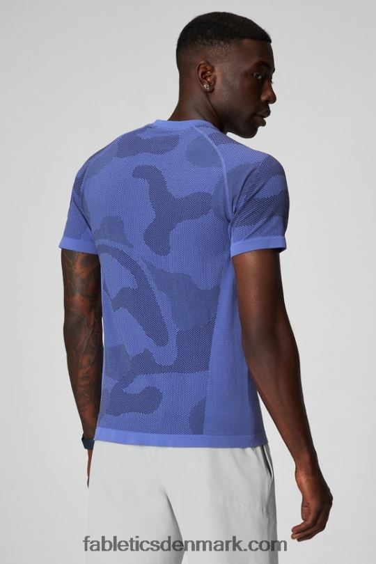 Fabletics Mænd træningsdagen tee 174 PNX2T3459 periwinkle punch sommer bølger