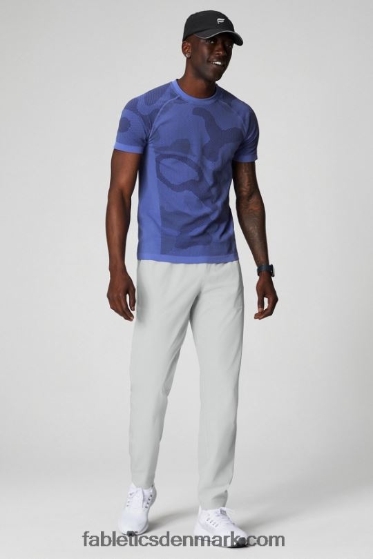 Fabletics Mænd træningsdagen tee 174 PNX2T3459 periwinkle punch sommer bølger